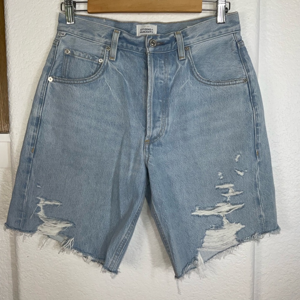 Citizens Of Humanity Ayla Frayed Jean Shorts